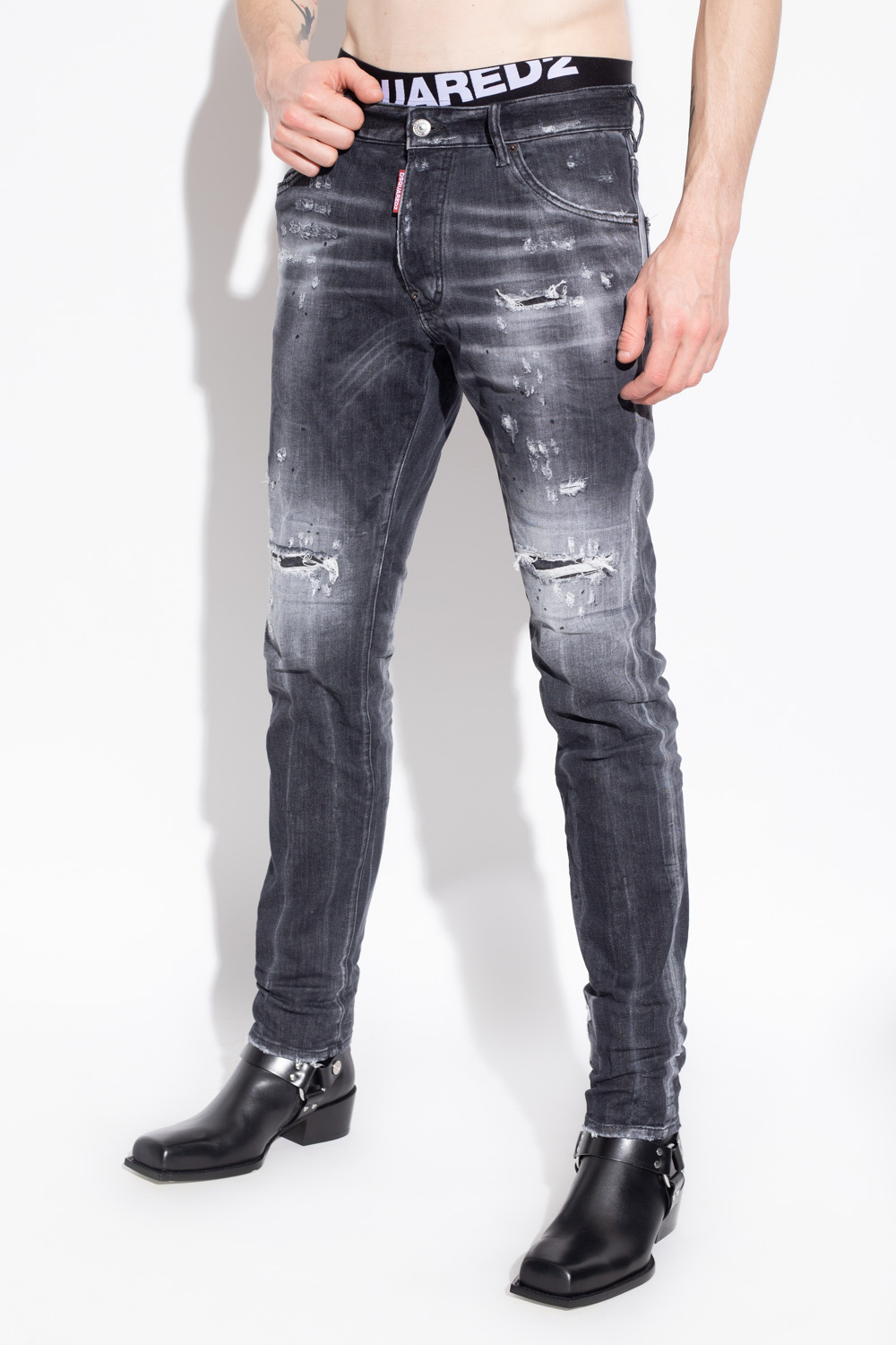 Red Rib Dress | 'Cool Guy' jeans Dsquared2